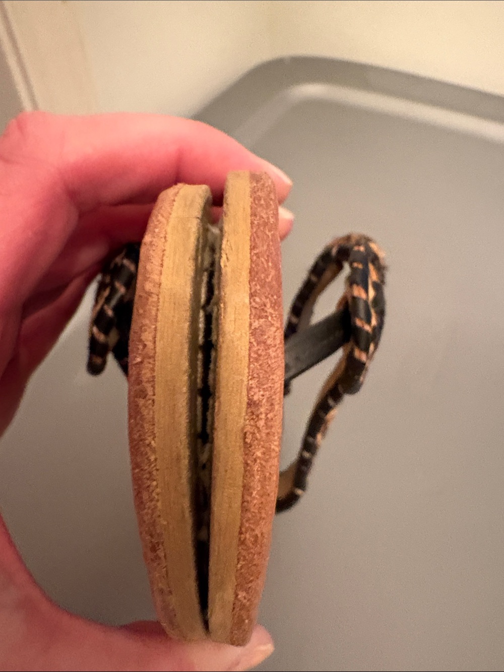 Jack Rogers Leopard-Print Thong Sandals in Tan and Black - Picture 12 of 12